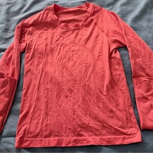 lululemon athletica Long Sleeve Top - Warm Coral